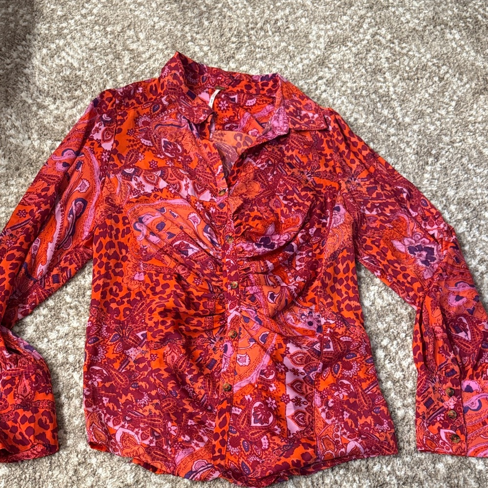Free People Paisley Women's Top